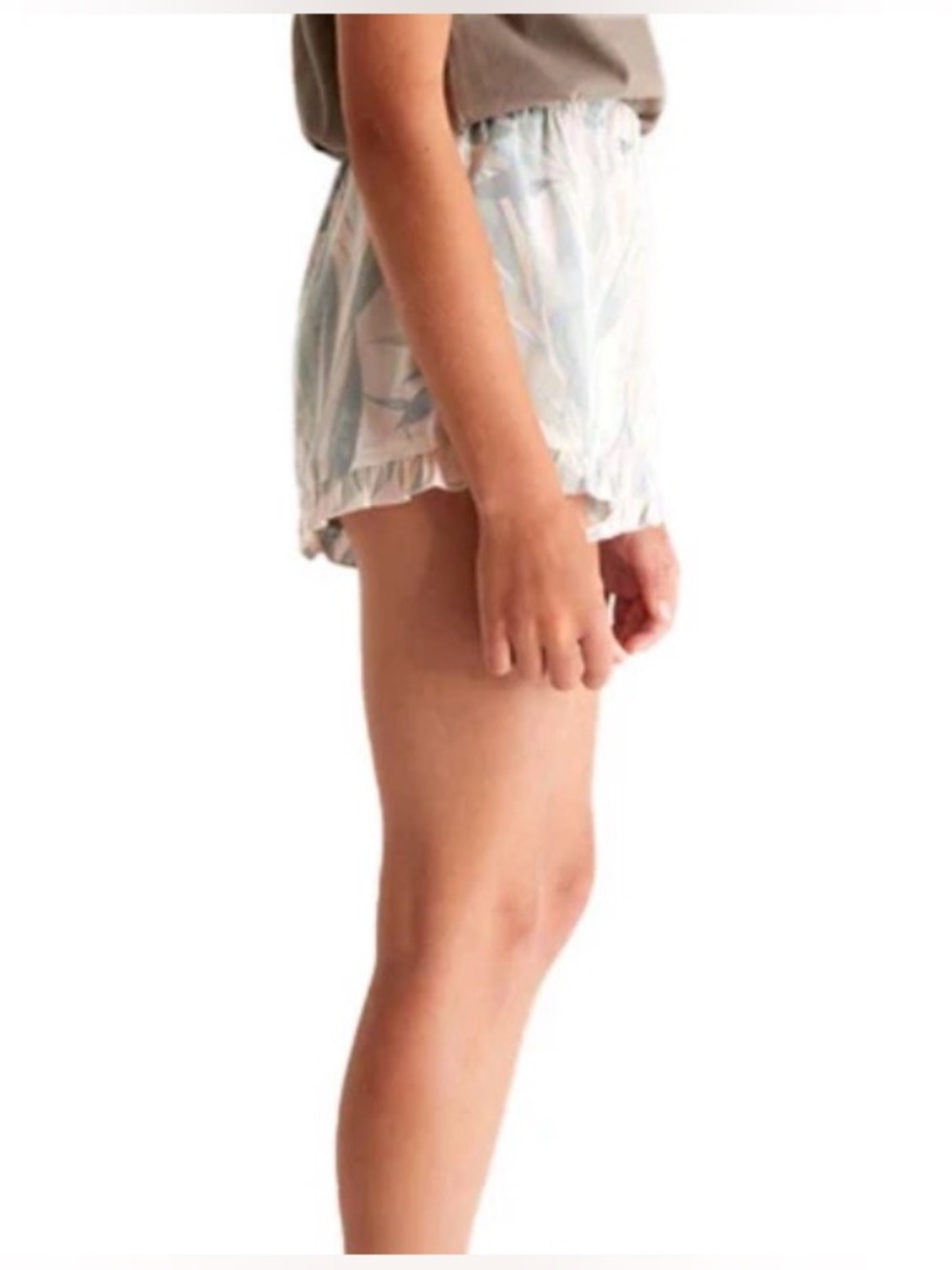 NWT Girls' Z Supply Getaway Oasis Ruffle Shorts In Moss Size M 10-12